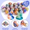 28 Pack Valentines Day Gifts for Kids, Galaxy Slime Greeting Cards - Stress Relief Fidget Toys for Party Favors Classroom Prizes Exchange Space Themed Birthday Supplies view 3