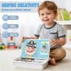 Magnetic Dress-Up Puzzle Book for Kids - Reusable Face & Outfit DIY Game with Dry-Erase Board, Educational Learning Gift for Preschoolers Ages 3-6 (Expression Changing Show Set) view 3
