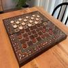 19.7" Deluxe Backgammon Board Handmade from Wood | Vintage Inlaid 3-in-1 Game Set | Gift for Father & Husband, Birthday view 2