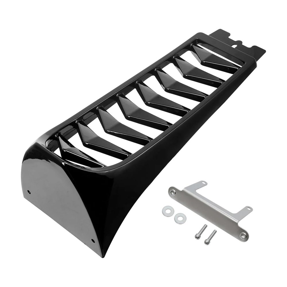 Motorcycle Gloss Black Front Chin Spoiler Lower Radiator Cover for Harley Fore Softail for Bob 2018-2023 2022 Be Applicable