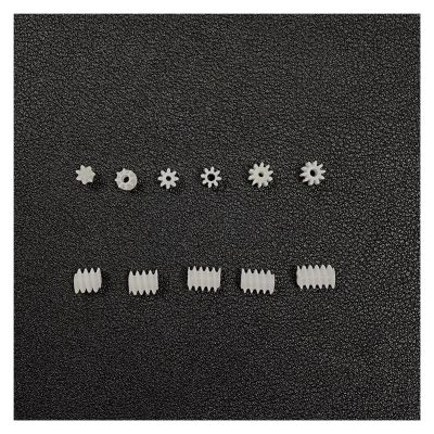 10pcs 0.5M Modulus Gear Toy RC Model Car 1mm/2mm Shaft Electronic Starter Transmission 6mm 8 Teeth 2MM Shoulder