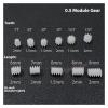 10pcs 0.5M Modulus Gear Toy RC Model Car 1mm/2mm Shaft Electronic Starter Transmission 6mm 8 Teeth 2MM Shoulder view 2