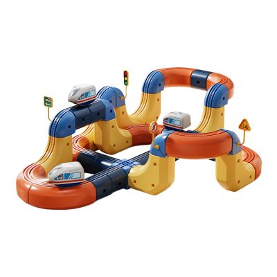 Electric Train Set for Kids, Flexible 3D Racing Track STEM Learning Game with Electric Train for Building Creativity, Entertainment, Girls, Children, Home, Indoor, and Kindergarten