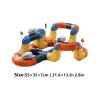 Electric Train Set for Kids, Flexible 3D Racing Track STEM Learning Game with Electric Train for Building Creativity, Entertainment, Girls, Children, Home, Indoor, and Kindergarten view 2