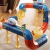 Electric Train Set for Kids, Flexible 3D Racing Track STEM Learning Game with Electric Train for Building Creativity, Entertainment, Girls, Children, Home, Indoor, and Kindergarten view 3