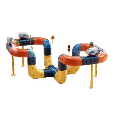 Electric Train Set for Kids, Flexible 3D Racing Track STEM Learning Game with Electric Train for Building Creativity, Entertainment, Girls, Children, Home, Indoor, and Kindergarten