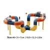 Electric Train Set for Kids, Flexible 3D Racing Track STEM Learning Game with Electric Train for Building Creativity, Entertainment, Girls, Children, Home, Indoor, and Kindergarten view 2