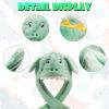 ZONESTA Dinosaur Jumping Ear Hat,Cute Fluffy Hat, Suitable for New Year/Cosplay&/Themed Party,Gift for Girls Boys view 2