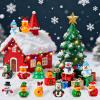 120Pcs Christmas Mini Ducks 8 Style Miniature Resin Ducks Bulk Xmas Tree Snowman Santa Reindeer Elf Gift Box Duck Figurines for Christmas Holiday Party Gifts Stocking Fillers Dollhouse Decorations view 3