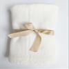 100% Cotton Knit Baby Blanket, Knit Baby Blanket, 100cm60cm, Elegant and Nuetral Cotton Knit Blanket, 0-12 Months Baby, Cream. view 3