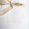 100% Cotton Knit Baby Blanket, Knit Baby Blanket, 100cm60cm, Elegant and Nuetral Cotton Knit Blanket, 0-12 Months Baby, Cream. view 4