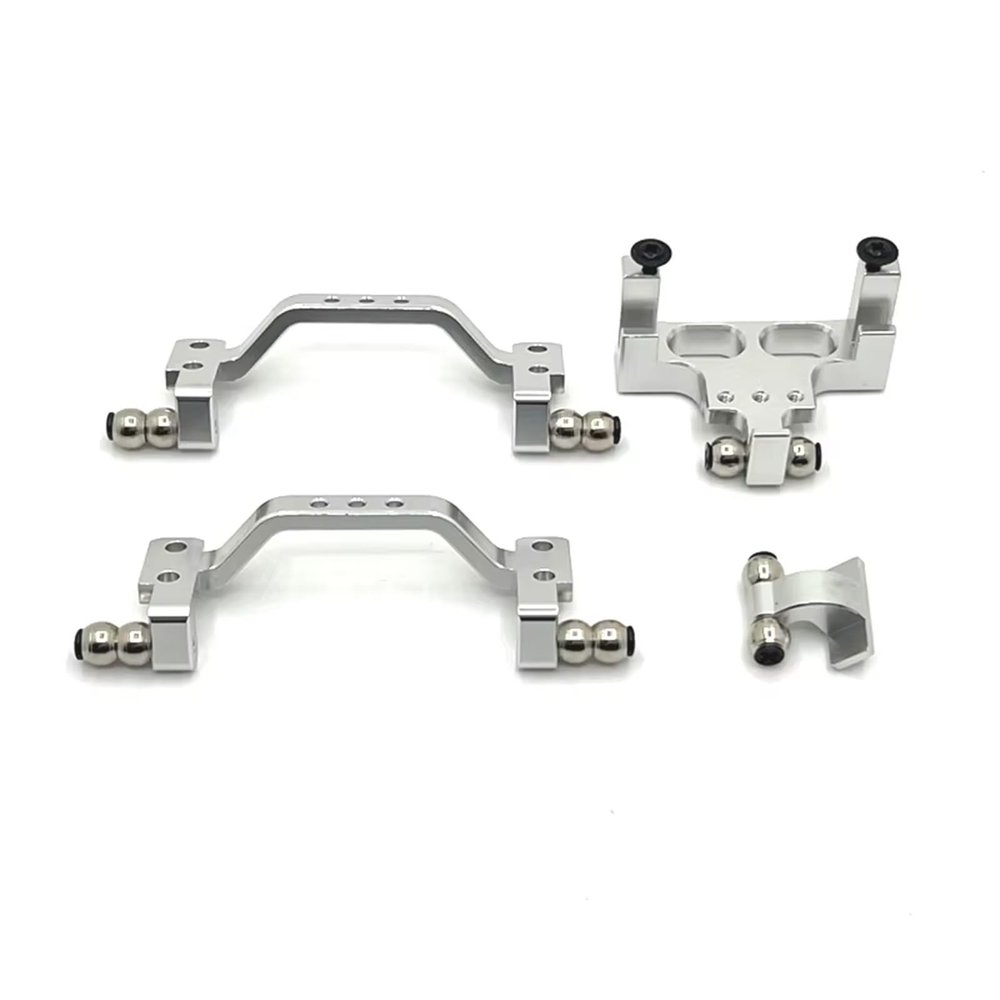 RC Car Replacement For WPL For C64 1/16 Metal Upgraded Front And Rear Rod For Seat Servo Fixed Remote Control Car Accessories(Silver)