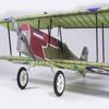 AEORCACC 3D PP Foam Puzzle 800mm Wingspan Triplane Model Kit, Military Aircraft Construction Set, Green and Red with RAF Roundels, DIY Assembly RC Airplane (E33 Airframe+Motor+ESC+Servo) view 3