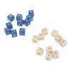 BAFOVY Acrylic Square Dice Set 20 PCS 6 Sided Number Dice Lightweight Game for Math Board Games and Classroom Activities view 1