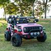 24V Kids Ride On Car with Remote, 2-Seater Electric Truck Jeep, 3 Speed Modes, LED Headlights, Music Bluetooth, MP3 USB Port, Power Display, Safety Belt, Outdoor Birthday Gift, Pink view 2
