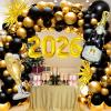 106 Pcs Gold Happy New Year Balloons, Huge Black Gold Champagne Bottle Goblet Aluminum Foil Balloons for New Years Eve Party Decorations Supplies Nye Decorations 2026 view 1