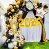 106 Pcs Gold Happy New Year Balloons, Huge Black Gold Champagne Bottle Goblet Aluminum Foil Balloons for New Years Eve Party Decorations Supplies Nye Decorations 2026 view 2