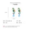6.8 * 2.2cm Enamel Seahorse Pendant Marine Animal Earring,blue,6.8 * 2.2cm view 3