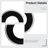byepica 10 Pcs Coin Capsules with Black Ring, 1.2 in/3.1 Cm, Round Plastic Holder for Half Dollar, Outer Diameter 2 in/5.2 Cm view 2