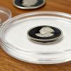 byepica 10 Pcs Coin Capsules with Black Ring, 1.2 in/3.1 Cm, Round Plastic Holder for Half Dollar, Outer Diameter 2 in/5.2 Cm view 3