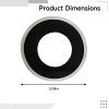 byepica 10 Pcs Coin Capsules with Black Ring, 1.2 in/3.1 Cm, Round Plastic Holder for Half Dollar, Outer Diameter 2 in/5.2 Cm view 4
