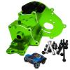 Aluminum Gearbox/Transmission Case with Motor Plate Upgrade Parts Fit for 1/10 Traxxas Slash 2WD VXL, Rustler VXL, Stampede VXL,Bandit VXL RC Car, Replace of 3691/A (Green) view 1