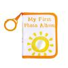 Cartoon Smiling Sun Fabric Baby First Picture Album With Hanging Rings And Small Mirrored Memory Photo Book For New Parent New Parent Gift view 1