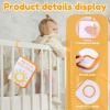 Cartoon Smiling Sun Fabric Baby First Picture Album With Hanging Rings And Small Mirrored Memory Photo Book For New Parent New Parent Gift view 3