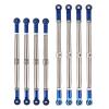 Compatible with Traxxas for Summit for Revo for E-Revo 1/10 RC Car Parts 8pcs Metal Pushrod Link Rod Links Turnbuckle 5319X 5338R RC Assortment view 1