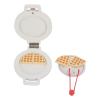 SUNGOOYUE Wooden Waffle Kitchen Toy, Grass Tree Baking Playset with 7.48 Inch Pretend Chef Set for Toddlers, Family Cooking Role Play with Flip Waffle Maker view 3
