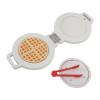 SUNGOOYUE Wooden Waffle Kitchen Toy, Grass Tree Baking Playset with 7.48 Inch Pretend Chef Set for Toddlers, Family Cooking Role Play with Flip Waffle Maker view 4