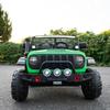 24V 2-Seater Kids Ride On Truck Car with Remote Control, Electric Off-Road Jeep with LED Lights, Spring Suspension, Bluetooth Music, MP3 USB, Safety Belt, Outdoor Toy Gift, Green view 3