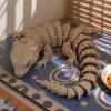 19.7-inch large 3D printed lizard model, hinged 3D printed chameleon crawling animal, a 3D printed toy with movable jointsStress Relief, Fidget restlessness, ADHD Toys, Surprise Fantasy Gifts (khaki) view 3