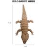 19.7-inch large 3D printed lizard model, hinged 3D printed chameleon crawling animal, a 3D printed toy with movable jointsStress Relief, Fidget restlessness, ADHD Toys, Surprise Fantasy Gifts (khaki) view 4