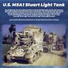RC Tank Car, 1:16 Scale US M5A1 Stuart 2.4G Full Proportional Light RC Military Tank with Smoke, Sound & Light Effects, Dual-Speed Modes, Collectible Model & Gift for Adults (Two Batteries) view 3