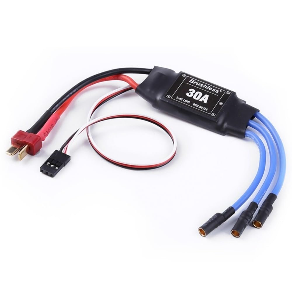 2PCS 30A 2-4S Brushless Motor ESC Speed Controller for RC Helicopter Aircraft US