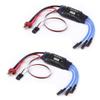 2PCS 30A 2-4S Brushless Motor ESC Speed Controller for RC Helicopter Aircraft US view 2