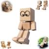 Christmas Shaking Wooden Man Figurine with Magnetic Expressions, Shaking Feet Wooden Doll for Car Dashboard Desktop Decor, Funny Swaying Wood Man (A*3) view 3