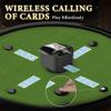2 Deck Automatic Card Shuffler & Dealer Machine - 360 Rotating Shuffler with 4 Wireless Dealer Buttons for UNO, Blackjack, Texas Hold'em & Poker Games view 3
