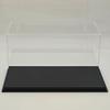1:18 Scale Model Toy Display Box Clear Dustproof Acrylic Case Carbon Fiber Base view 2