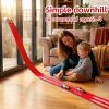 16.5 Ft Flexible Race Track with Support Compatible with Hot Whels 1/64 Cars, Toddle Kids Toys Christmas Birthday Gifts Party Favors for Boys Girls Grandkids Age 2 3 4 5 6 7 8 (Red) view 2