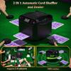 2 Deck Automatic Card Shuffler & Dealer Machine with 360 Rotation, 4 Wireless Dealer Buttons - Perfect for UNO, Blackjack, Texas Hold'em & Casino Games view 3