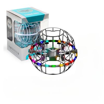 2.4G Spherical Quad-Rotor Drone with Automatic Obstacle Avoidance, Altitude Hold and Protective Cage Design, Indoor/Outdoor Flight Drone for Adult and Teens (RTF/Black)