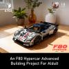 AOUHMN F80 Hypercar Building Set, 1:8 Scale Advanced Collectible Car Model Set for Adults Racing Fans, Hybrid Sports Car with Realistic Details, Display Gift for Birthdays (4703 PCS, A-Y18004) view 2