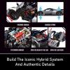 AOUHMN F80 Hypercar Building Set, 1:8 Scale Advanced Collectible Car Model Set for Adults Racing Fans, Hybrid Sports Car with Realistic Details, Display Gift for Birthdays (4703 PCS, A-Y18004) view 3