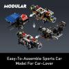 AOUHMN F80 Hypercar Building Set, 1:8 Scale Advanced Collectible Car Model Set for Adults Racing Fans, Hybrid Sports Car with Realistic Details, Display Gift for Birthdays (4703 PCS, A-Y18004) view 4