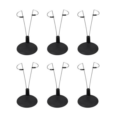 6 Piece Sturdy Metal Stands For Doll Display Secure Holder Prevents Falling Generic Compatibilities Functional Doll Organizers Stand