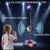 The All-in-One Microphone Toy, Funny Kids Microphone with Adjustable Stand, Speaker & Colorful LED, Multi-Functional Karaoke Microphone Toy for Boys & Girls, Gifts for Little Singers (2-Black) view 2