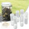 10 Pack Clear Plastic Coin Storage Tubes Compatible With 27Mm 30Mm Coin, Protective Round Holders Keep Coin Safe And Organized For Collectors, Secure Storage Boxes For Display And Preservation(27mm) view 2