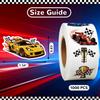 1000Pcs Race Car Stickers, Reward Stickers for Kids, Race Car Party FavorsCheckered Flags Party Favors, Boys Girls Teens Waterbottle Scrapbook Laptop Skateboard Computer view 4